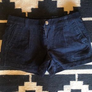 J. Crew black corduroy shorts size 8 city fit